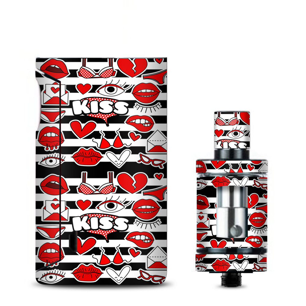  50S Retro Strips Lips Love Kiss  Vaporesso Drizzle Fit Skin