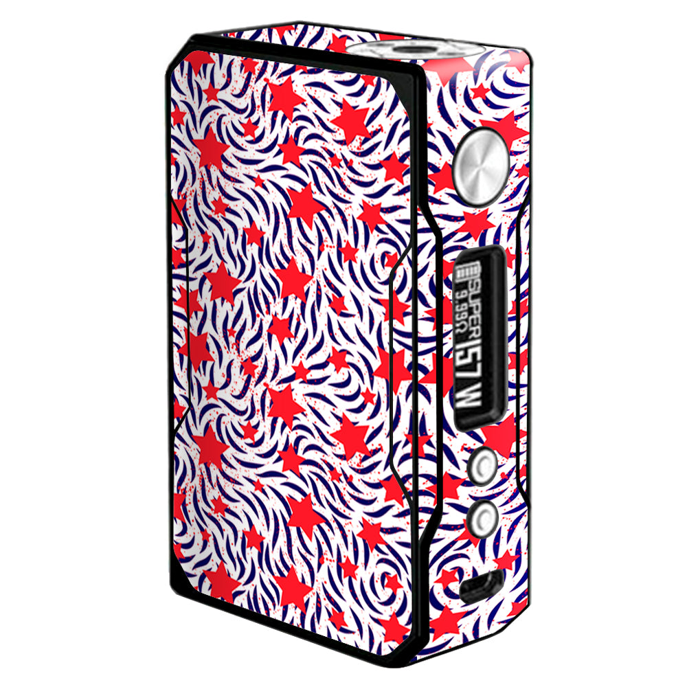  Red White Blue Stars Stripes Abstract Pattern VooPoo  Drag Skin