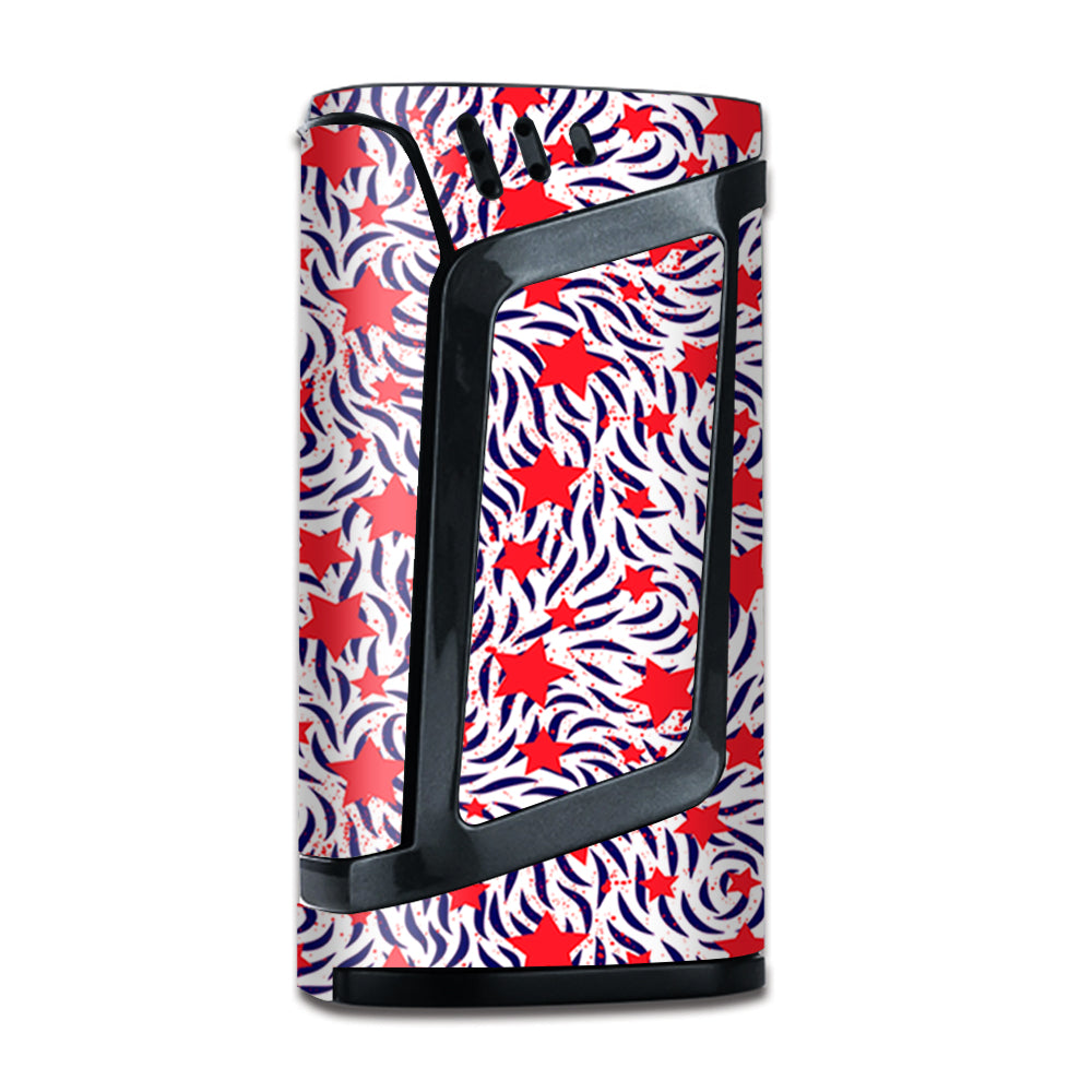  Red White Blue Stars Stripes Abstract Pattern Smok Alien Skin