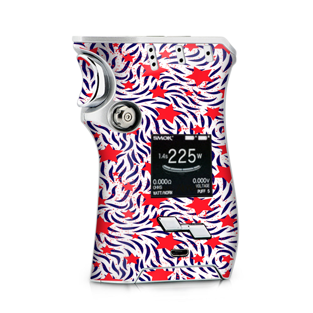  Red White Blue Stars Stripes Abstract Pattern Smok Mag Skin