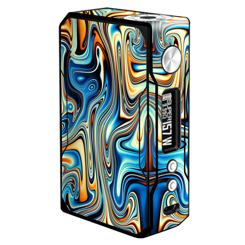  Blue Orange Psychadelic Oil Slick VooPoo  Drag Skin