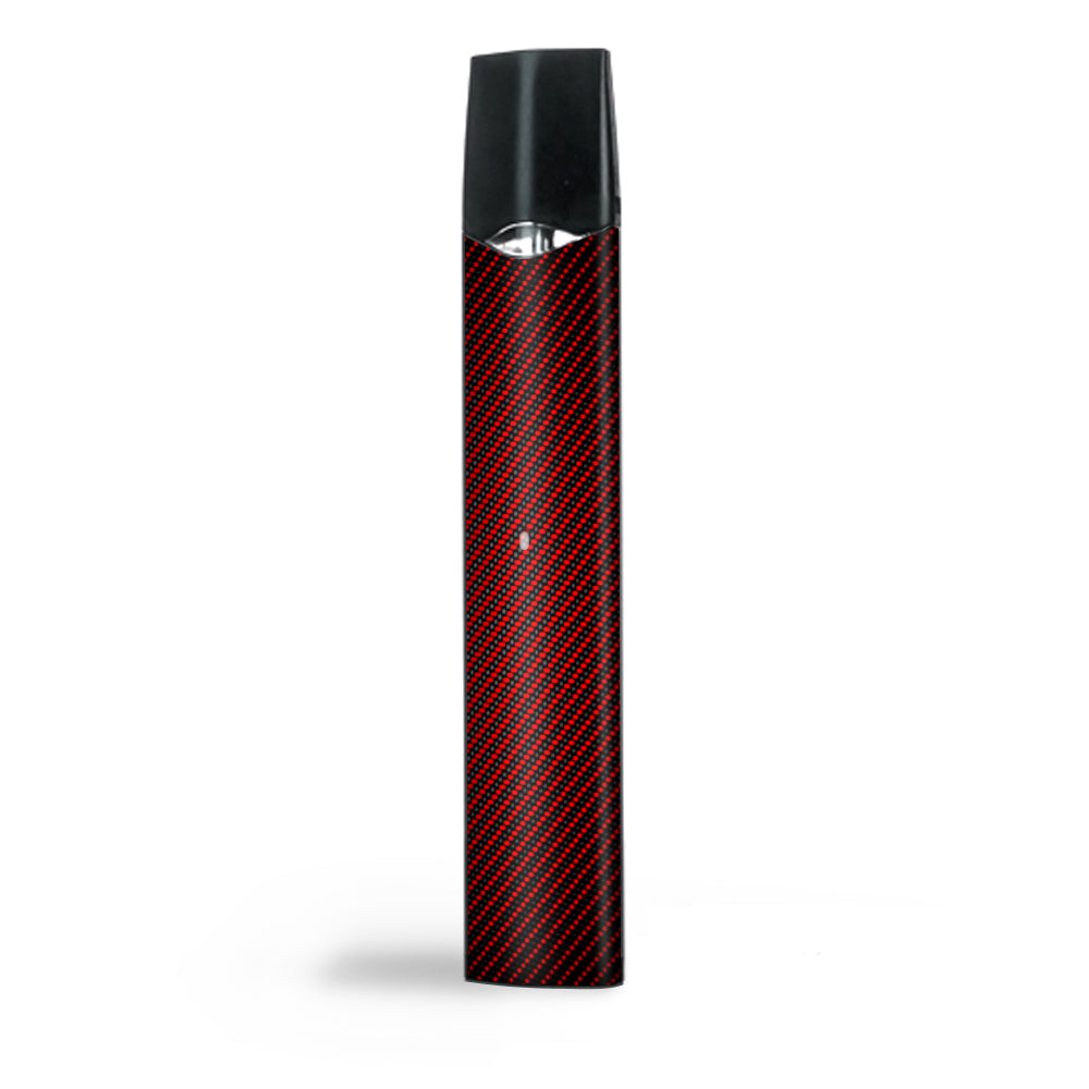  Red Black Carbon Fiber Weave Graphite 3D Smok Infinix Skin