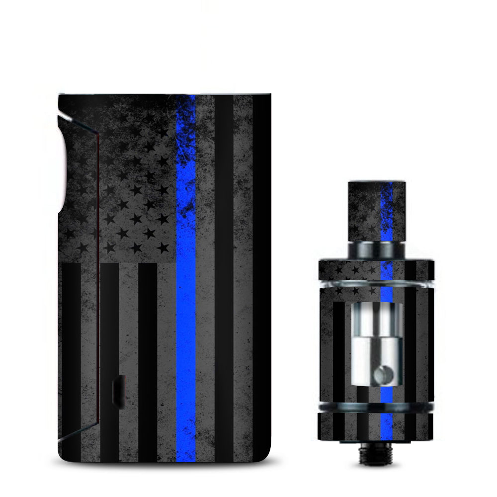  Thin Blue Line American Flag Distressed  Vaporesso Drizzle Fit Skin