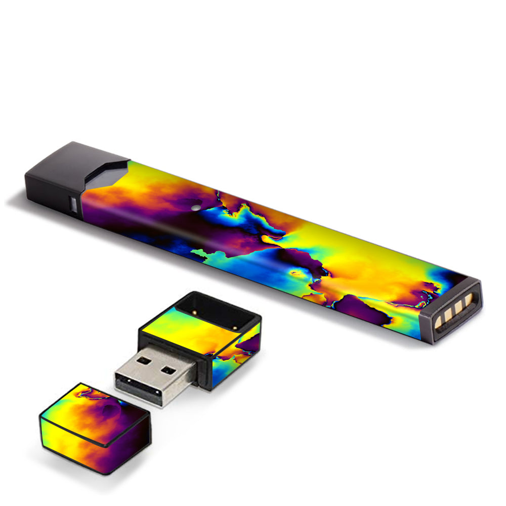  Bright Colorful Abstract Swirl  JUUL Skin