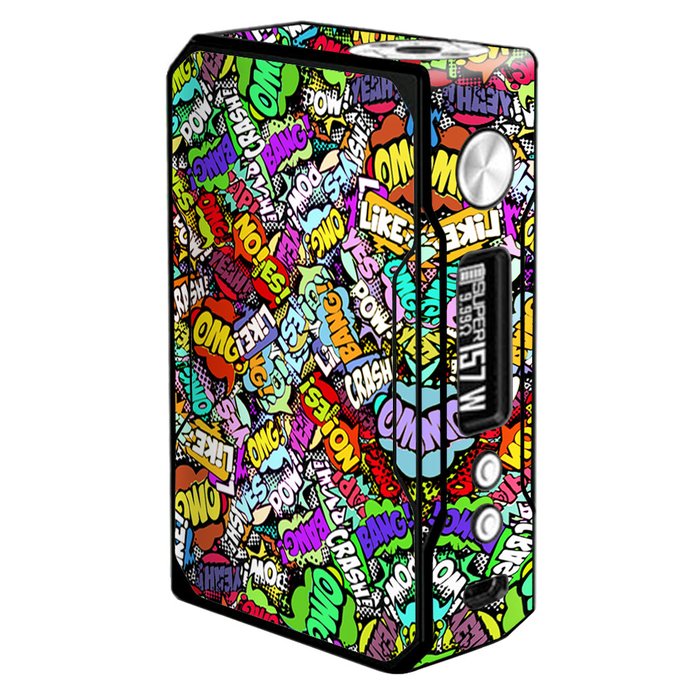 Skin Decal for VooPoo Drag Vape Pod / pow bang omg like stickerlap sticker bomb itsaskin.com Skin Decal for VooPoo Drag Vape Pod / pow bang omg like stickerlap sticker bomb itsaskin.com