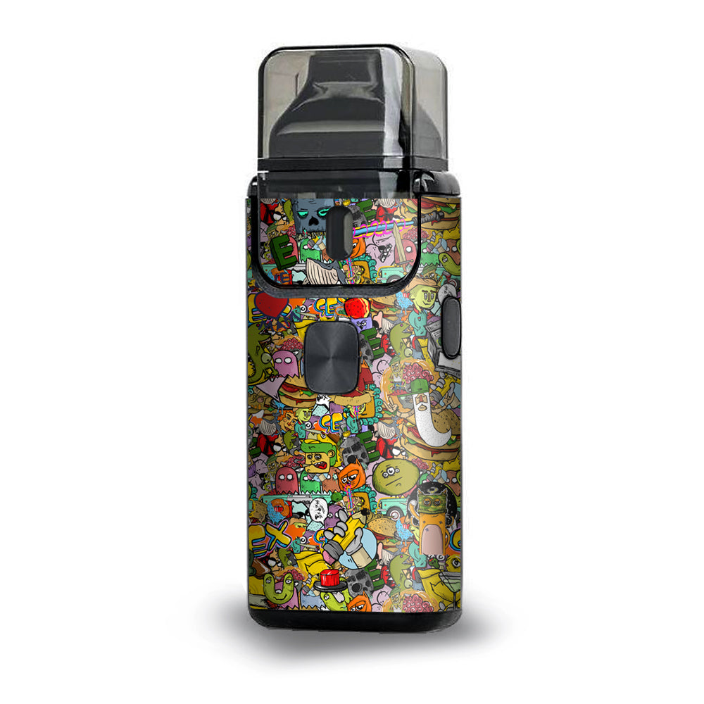 Sticker Slap Cartoon Bomb Aspire Breeze 2 Skin Sticker Slap Cartoon Bomb Aspire Breeze 2 Skin