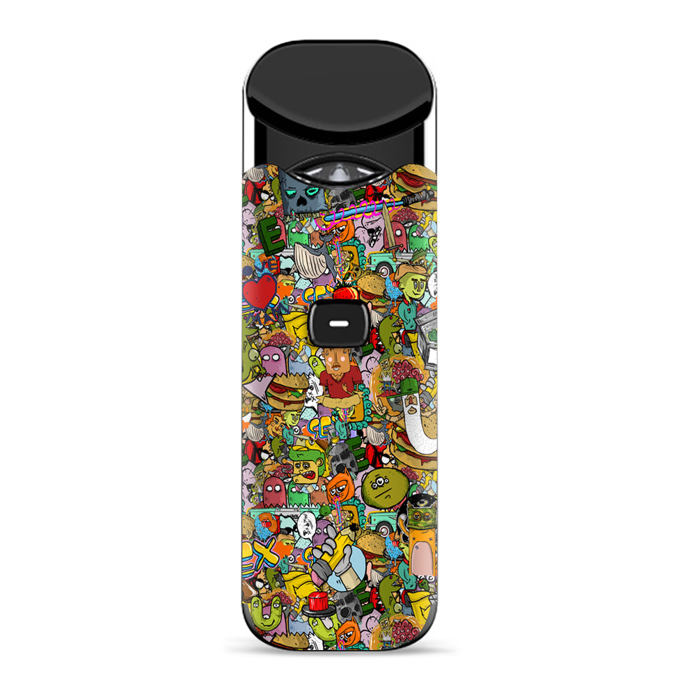 Skin Decals for Smok Nord Pod Vape / sticker slap cartoon bomb itsaskin.com Skin Decals for Smok Nord Pod Vape / sticker slap cartoon bomb itsaskin.com