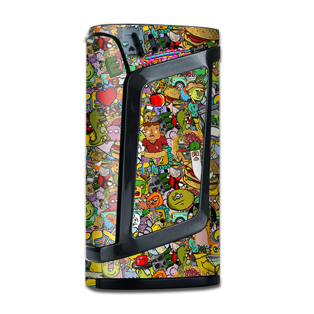  Sticker Slap Cartoon Bomb  Smok Alien Skin