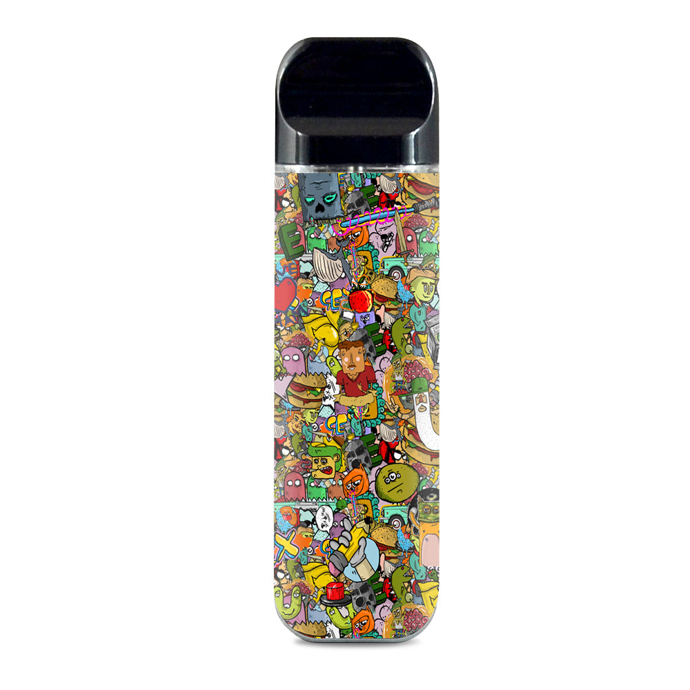 Skin Decals for Smok Novo Pod Vape / sticker slap cartoon bomb itsaskin.com Skin Decals for Smok Novo Pod Vape / sticker slap cartoon bomb itsaskin.com