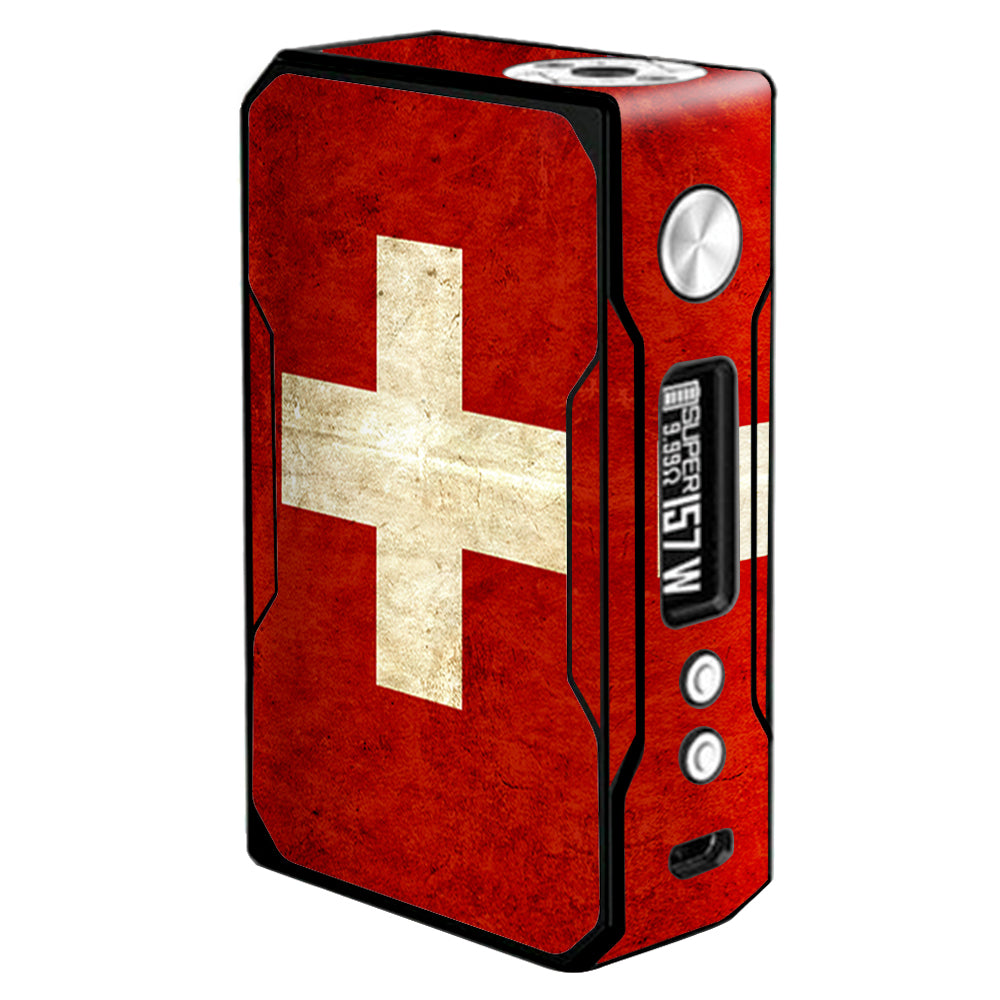  Flag Switzerland Grunge Distressed Country VooPoo  Drag Skin