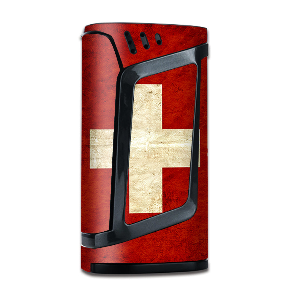  Flag Switzerland Grunge Distressed Country Smok Alien Skin