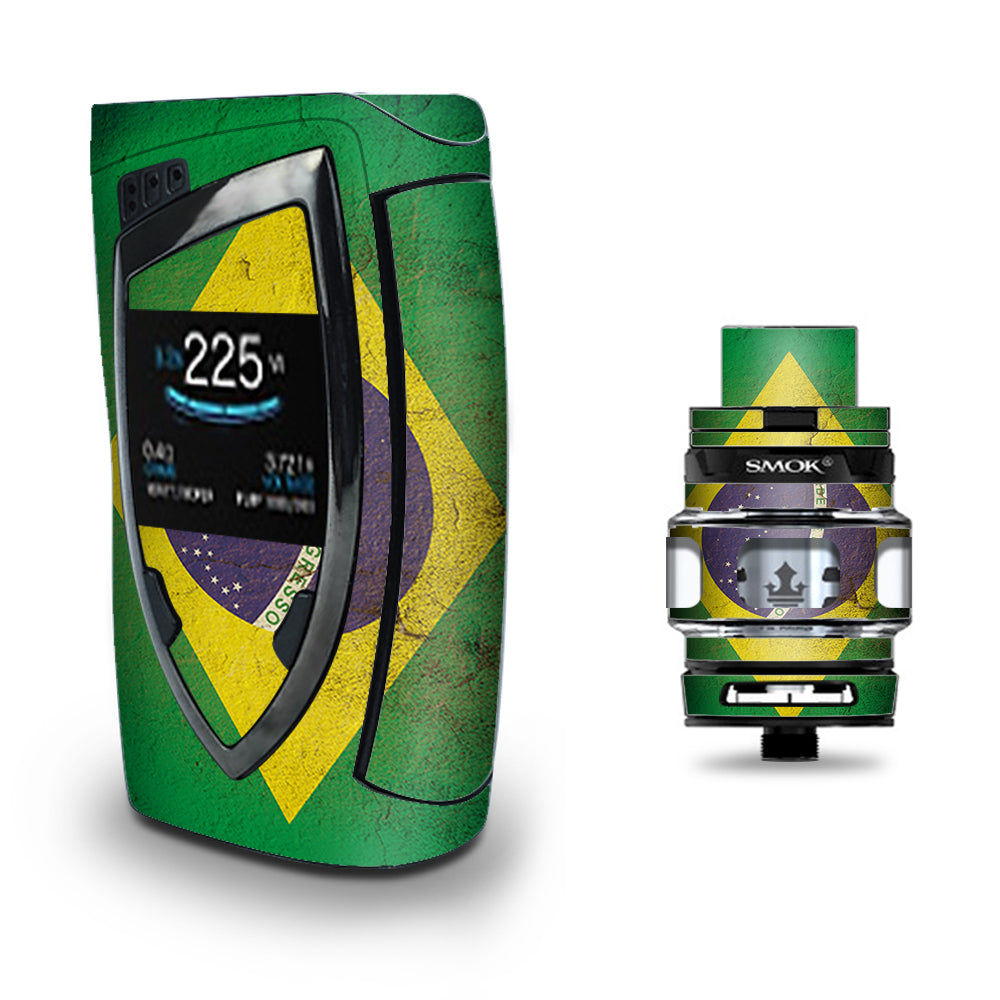  Flag Brazil Grunge Distressed Country Smok Devilkin kit Skin