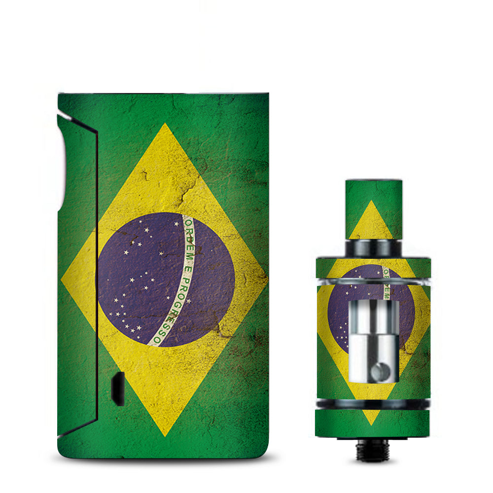  Flag Brazil Grunge Distressed Country Vaporesso Drizzle Fit Skin