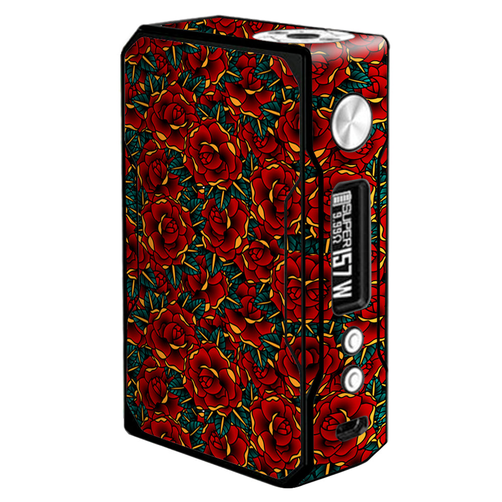  Red Gold Roses Tattoo VooPoo  Drag Skin