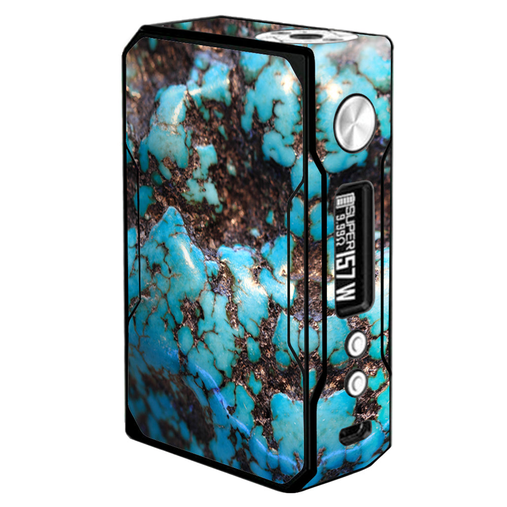  Stab Wood Blue Green Stabilized Stone VooPoo  Drag Skin