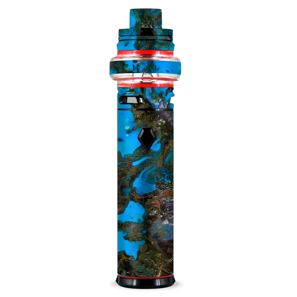 Stab Wood Oil Paint Blue Green Orange Smok Stick V9 Max Skin Stab Wood Oil Paint Blue Green Orange Smok Stick V9 Max Skin