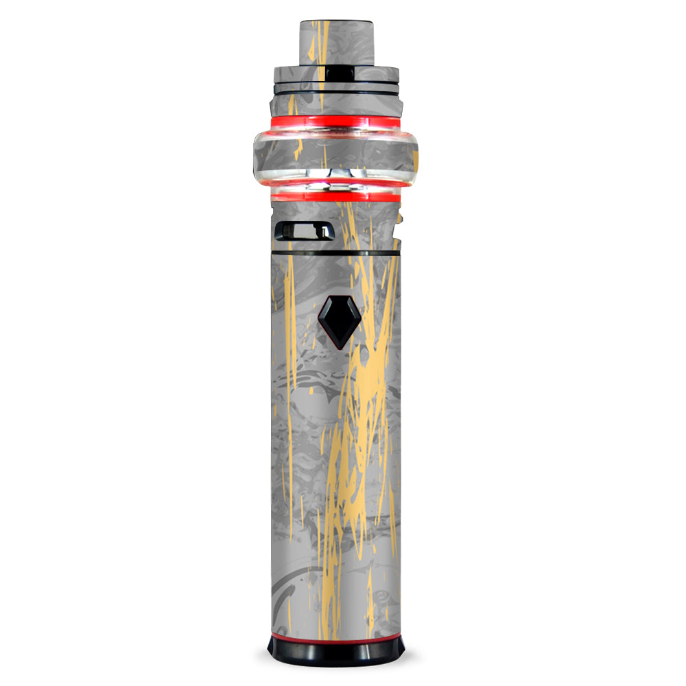 Skin Decal for Smok Stick V9 Max Vaporizer Sticker Sleeve/ gold marble light gray stone granite itsaskin.com Skin Decal for Smok Stick V9 Max Vaporizer Sticker Sleeve/ gold marble light gray stone granite itsaskin.com