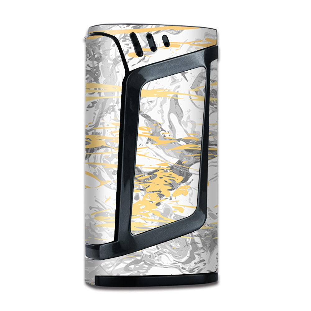  Gold Marble White Gray Swirl Stone Granite Smok Alien Skin