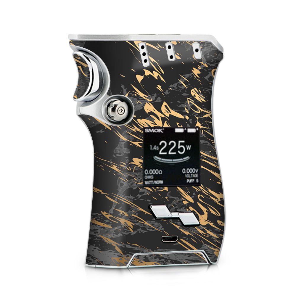 smok mag skin Skin Decal for Smok Mag & Tank Vape / gold marble dark gray background –  itsaskin.com
