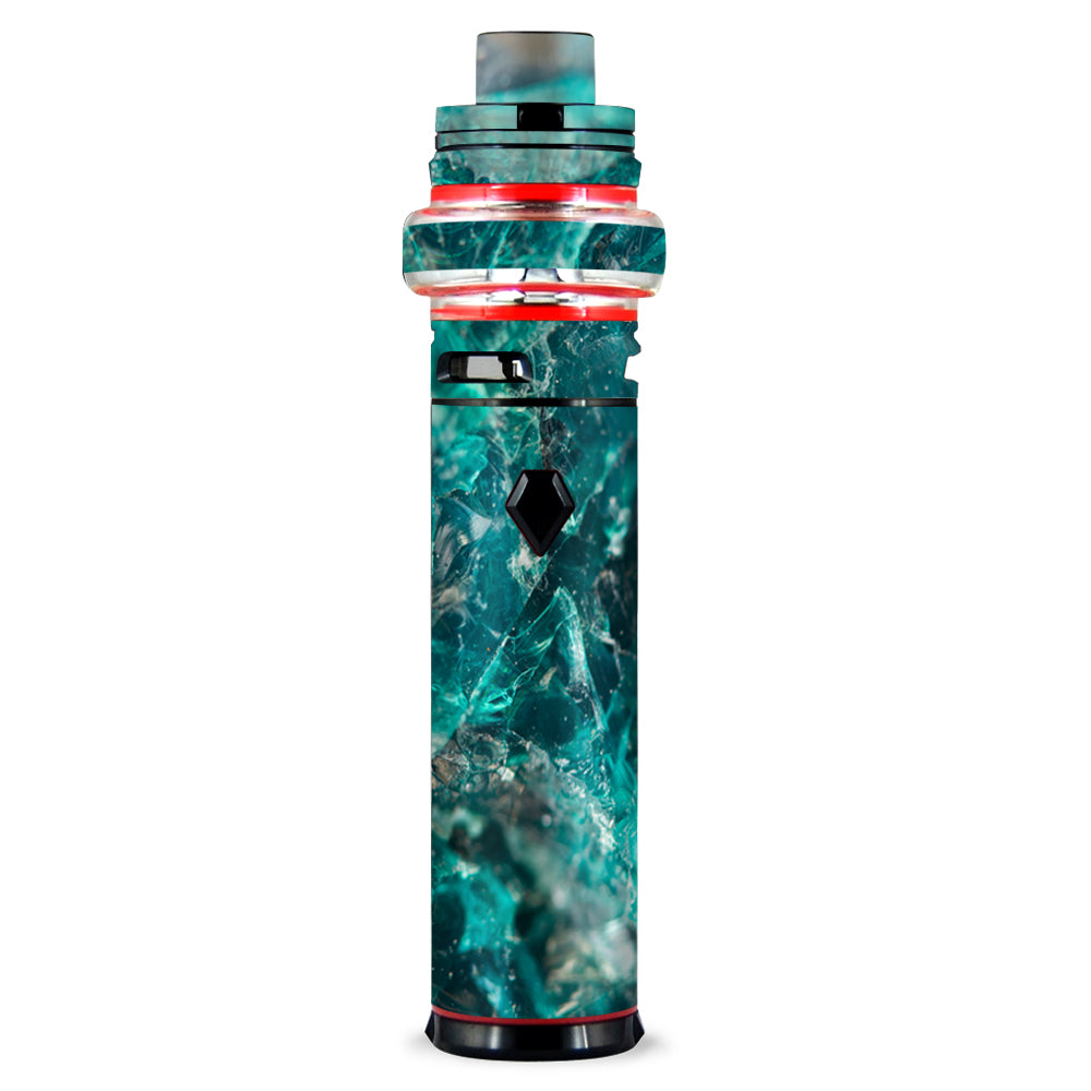  Chrysocolla Hydrated Copper Glass Teal Blue Smok stick V9 Max Skin