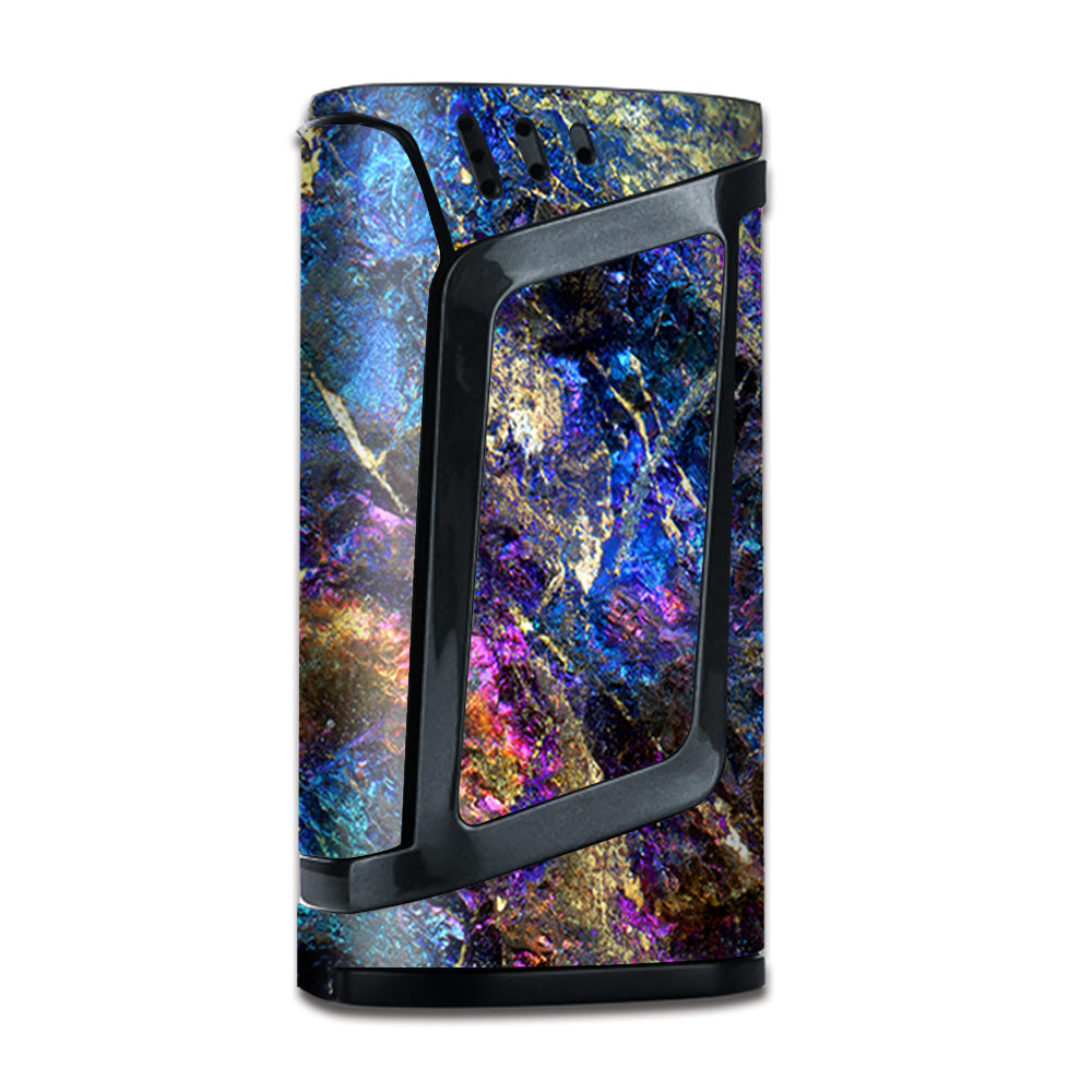  Chalcopyrite Colorful Purple Glass Rock Crystal Smok Alien Skin