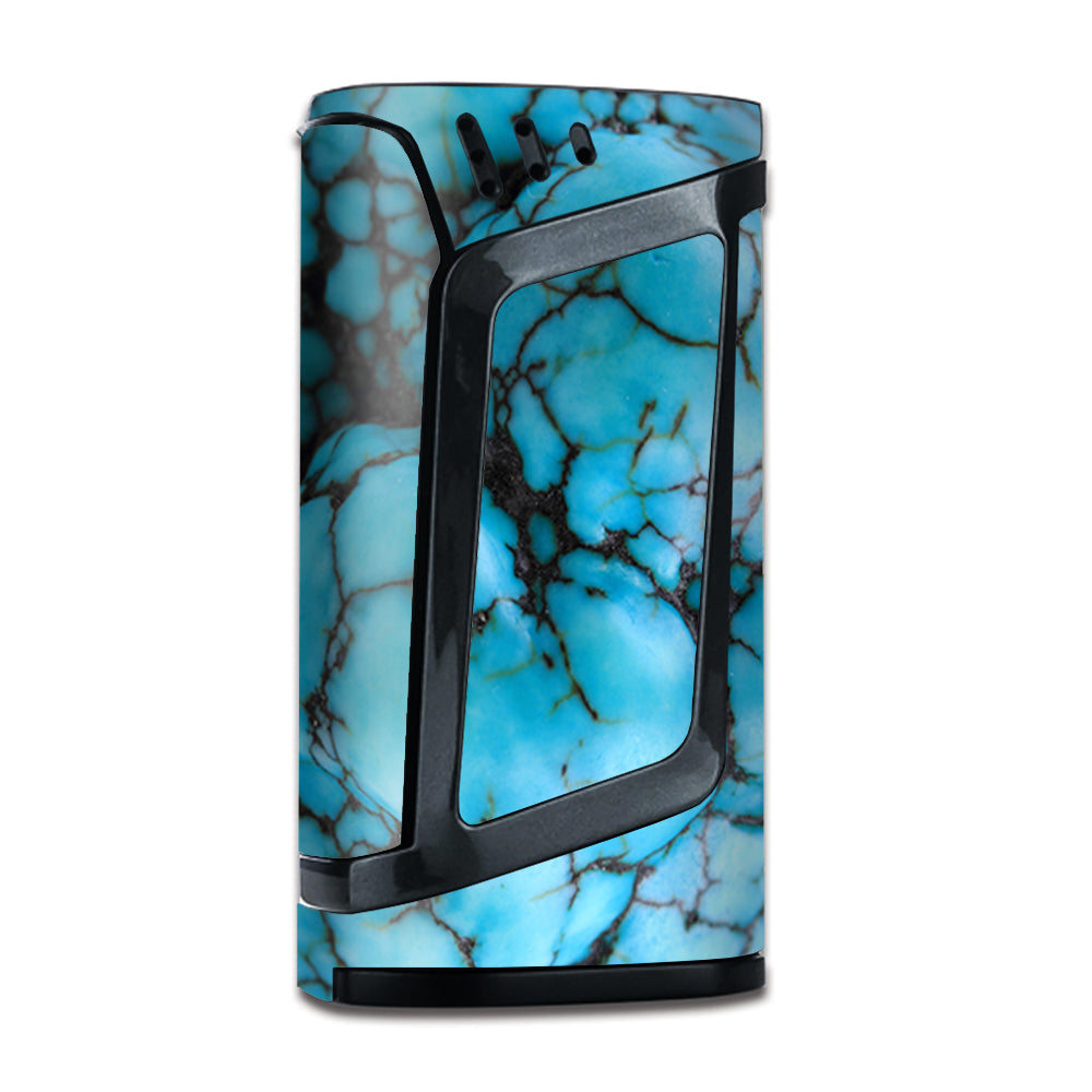  Blue Turquoise Stone Gem Rock Smok Alien Skin