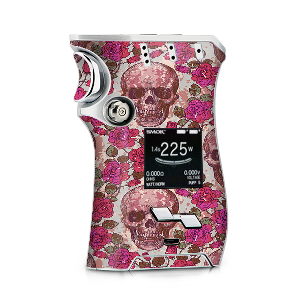  Pink Roses With Skulls Distressed Smok Mag Skin