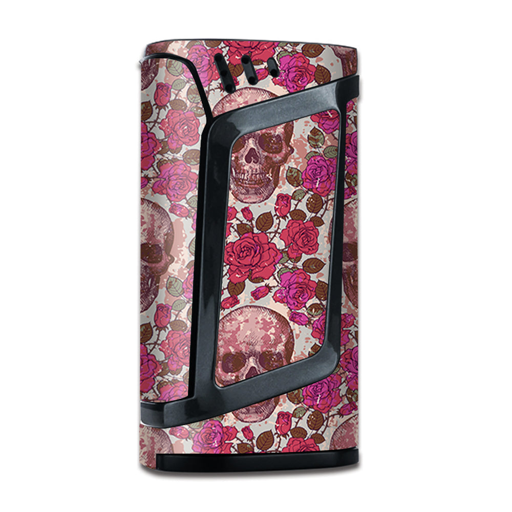  Pink Roses With Skulls Distressed Smok Alien Skin