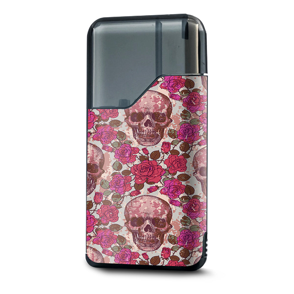  Pink Roses With Skulls Distressed Suorin Drop Skin