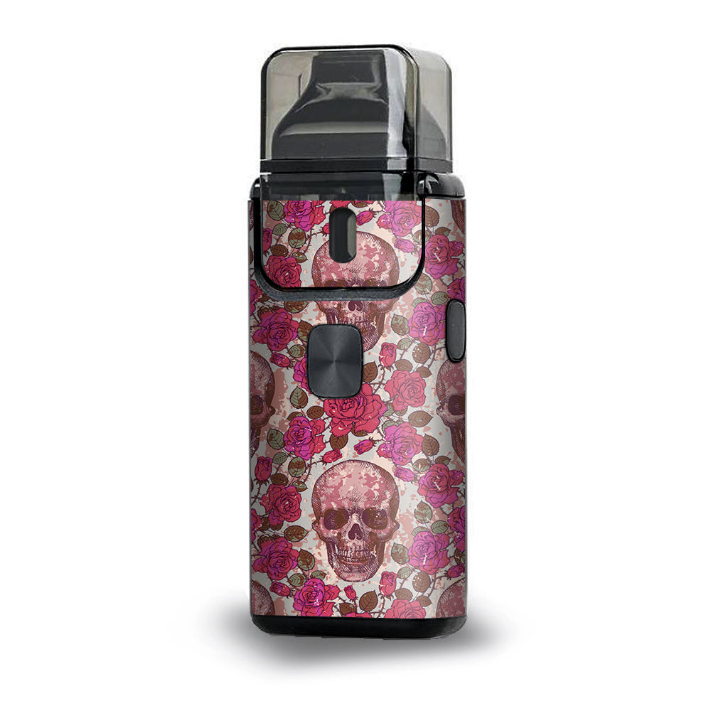  Pink Roses With Skulls Distressed Aspire Breeze 2 Skin