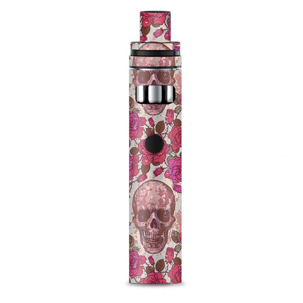  Pink Roses With Skulls Distressed Smok Stick AIO Skin