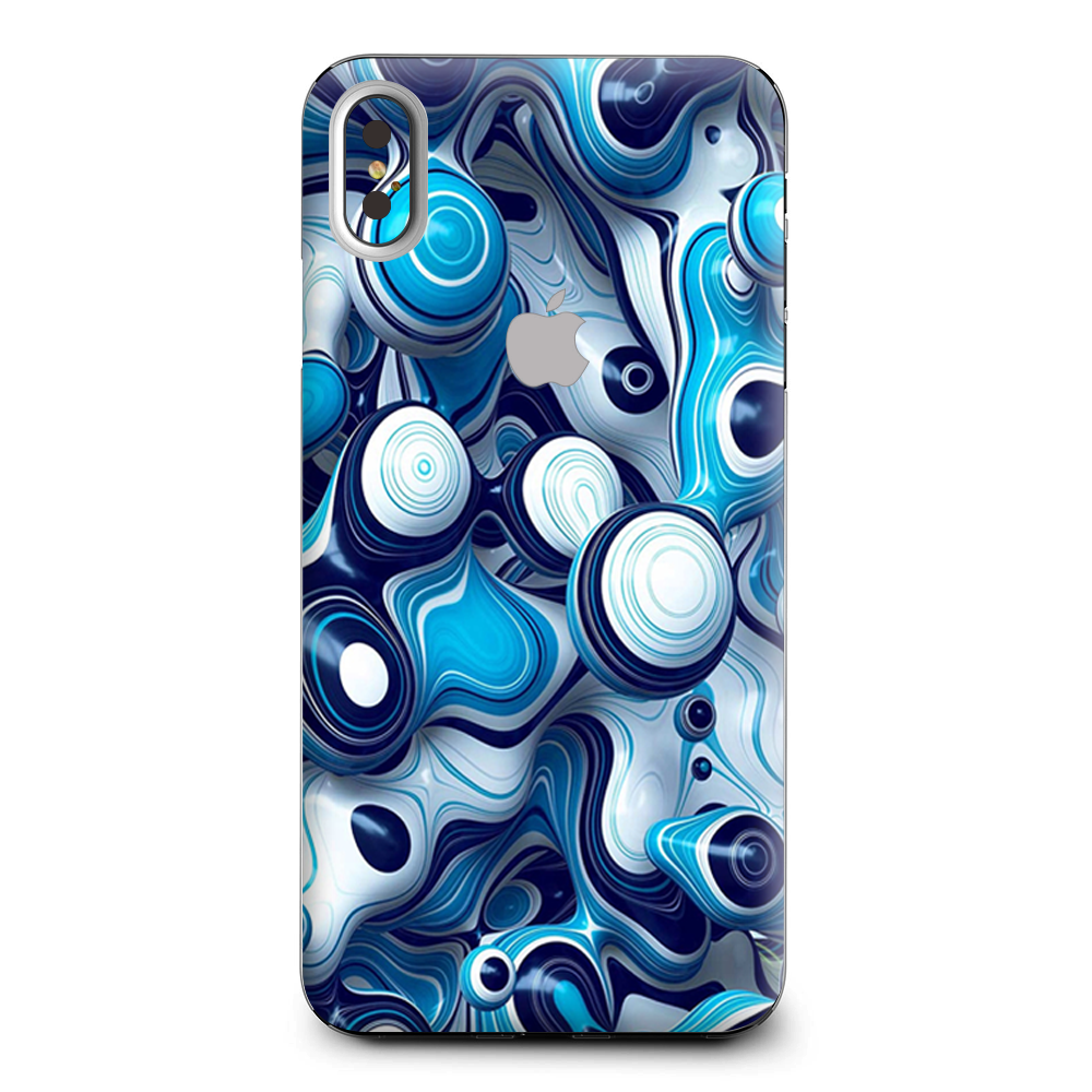 Mixed Blue Bubbles Glass Apple iPhone XS Max Skin