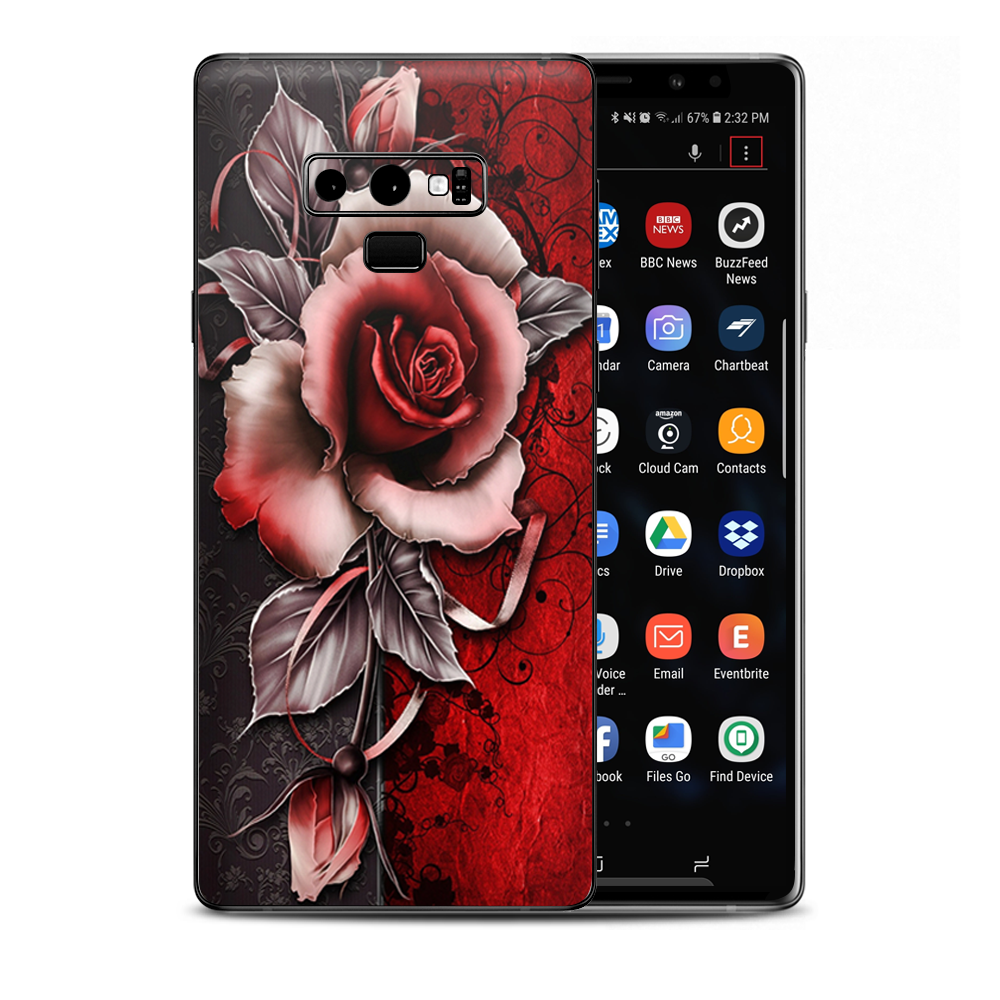 Beautful Rose Design Samsung Galaxy Note 9 Skin