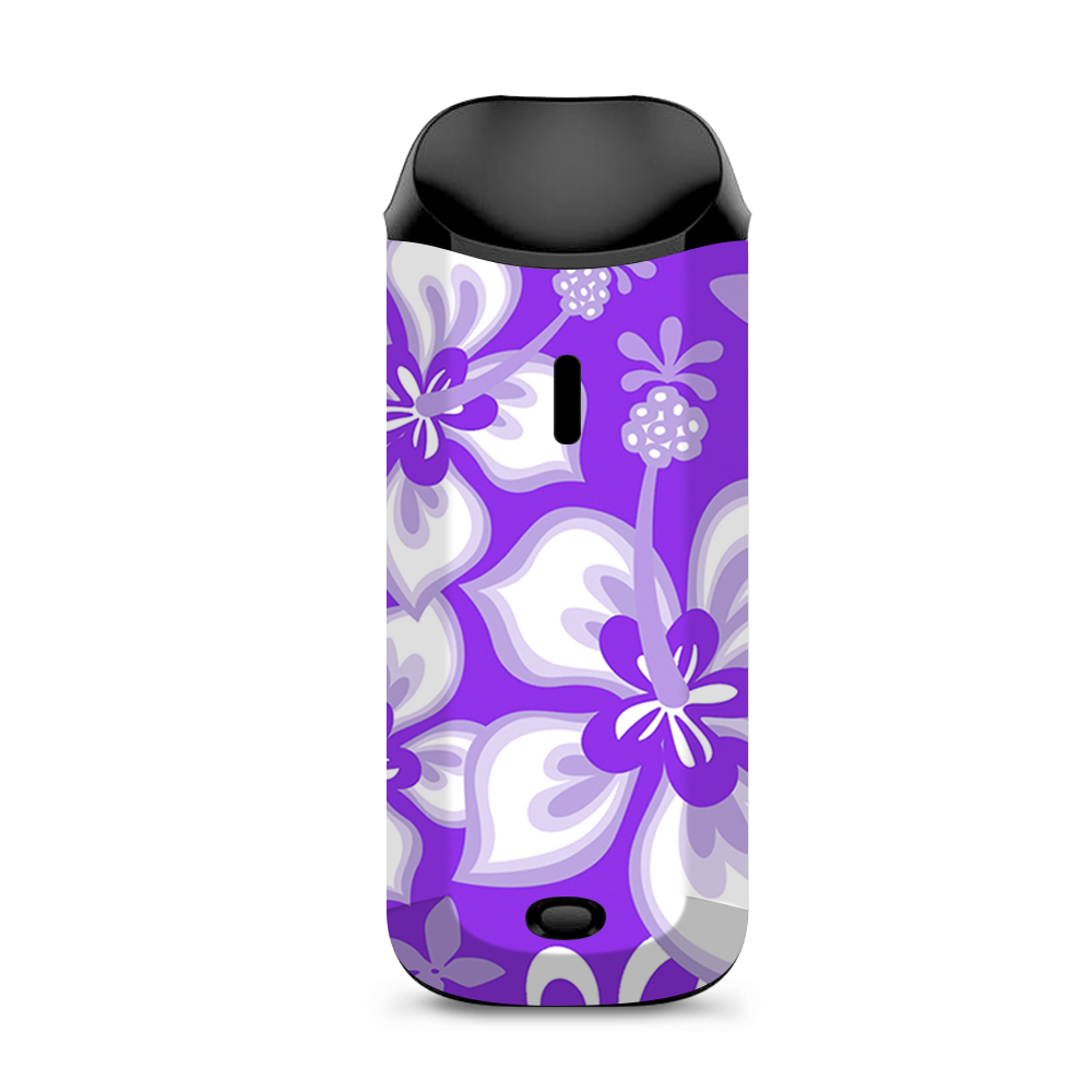  Hibiscus Hawaiian Flowers  Purple Vaporesso Nexus AIO Kit Skin