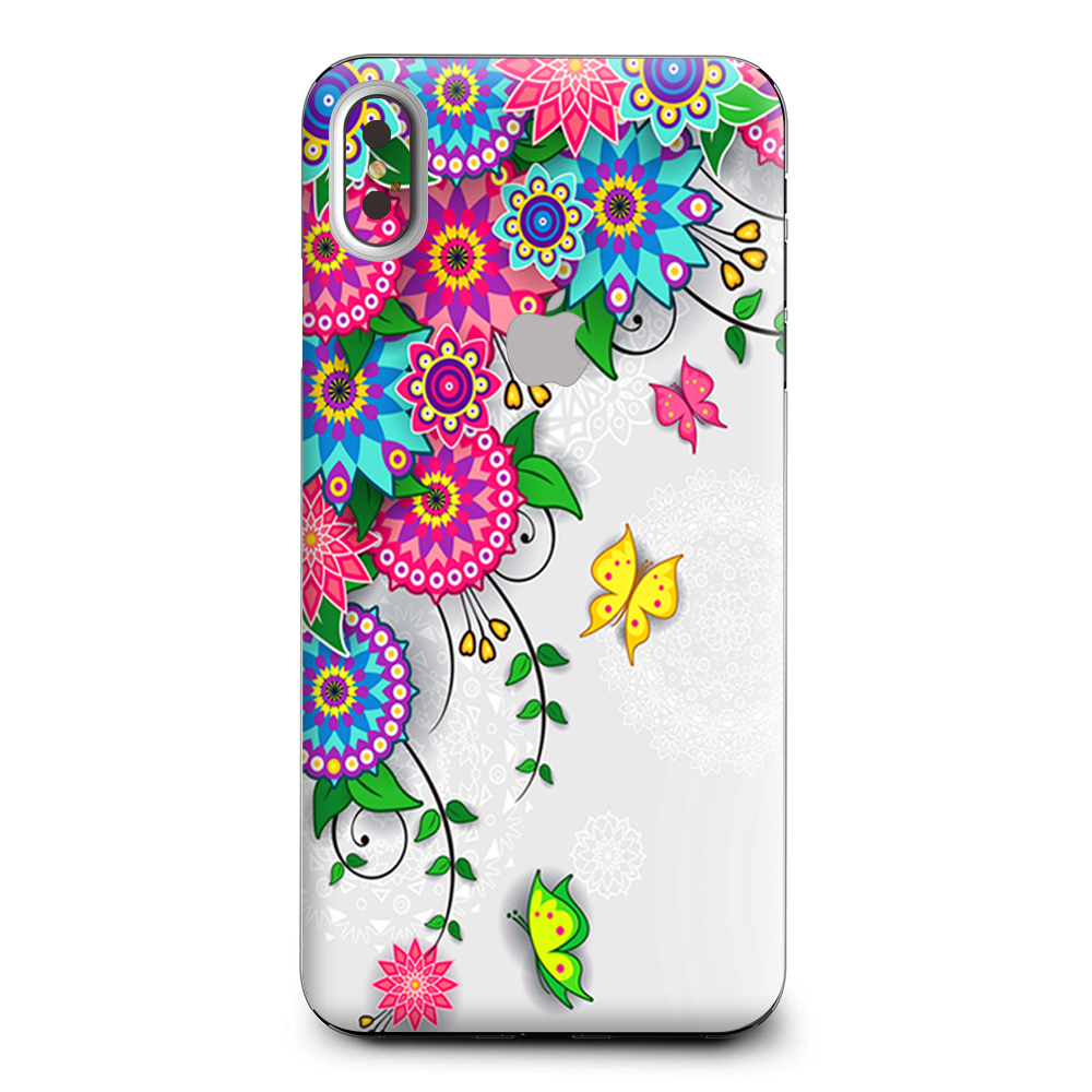 Flowers Colorful Design Apple iPhone XS Max Skin