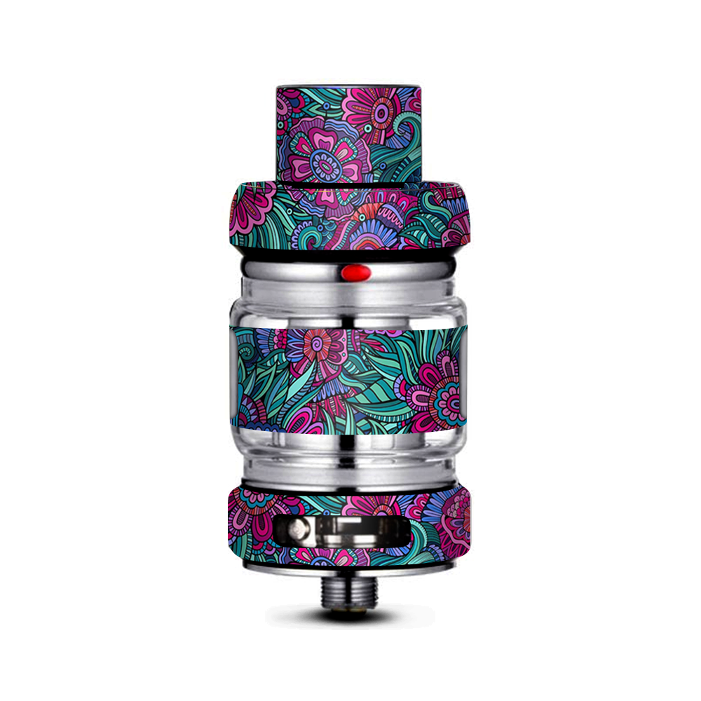  Floral Flowers Retro Freemax Mesh Pro Tank Skin