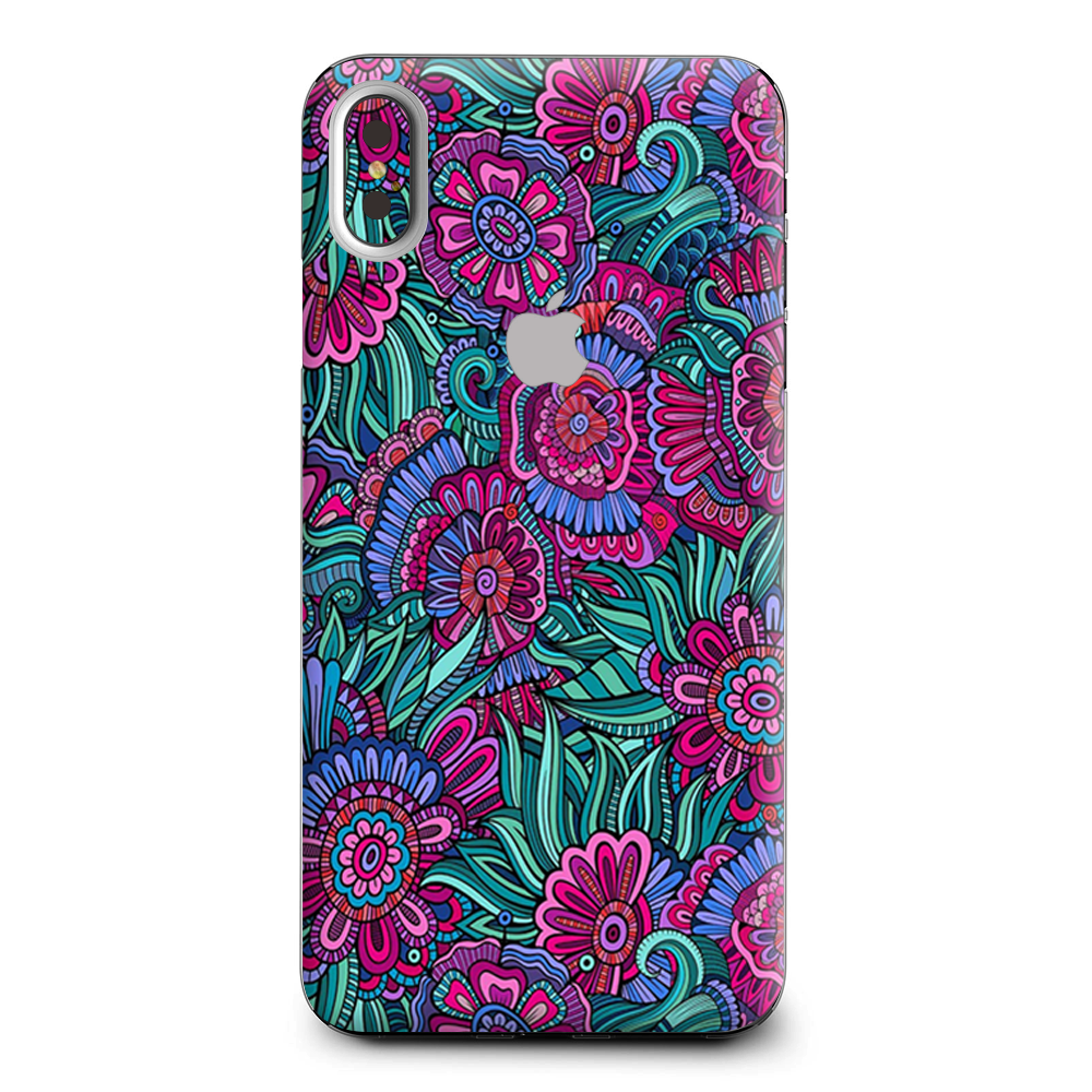 Floral Flowers Retro Apple iPhone XS Max Skin