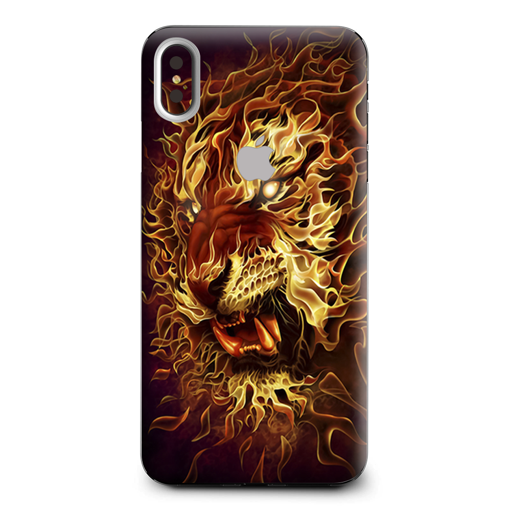 Tiger On Fire Apple iPhone XS Max Skin