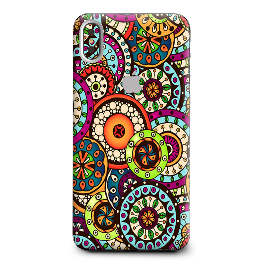 Ethnic Circles Pattern Apple iPhone XS Max Skin