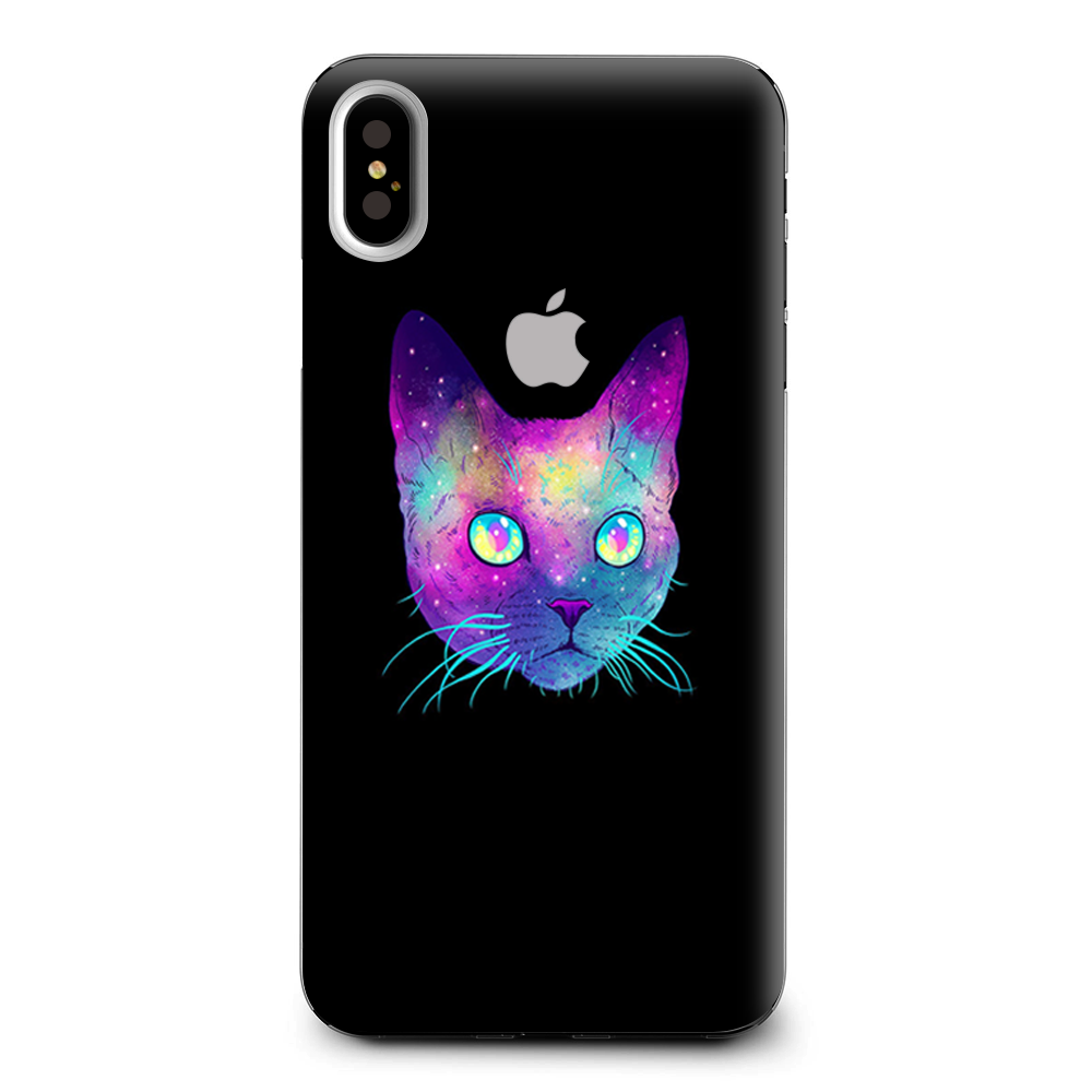 Colorful Galaxy Space Cat Apple iPhone XS Max Skin