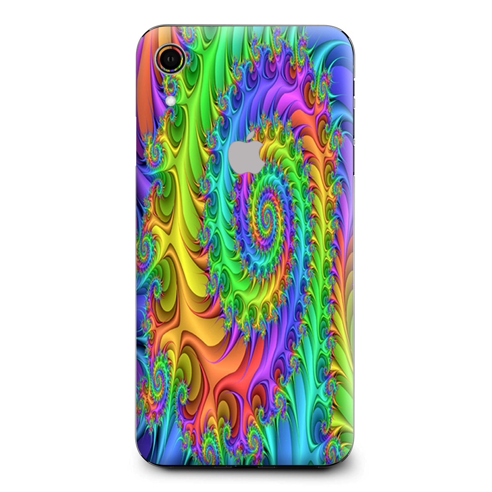 Trippy Color Swirl Apple iPhone XR Skin