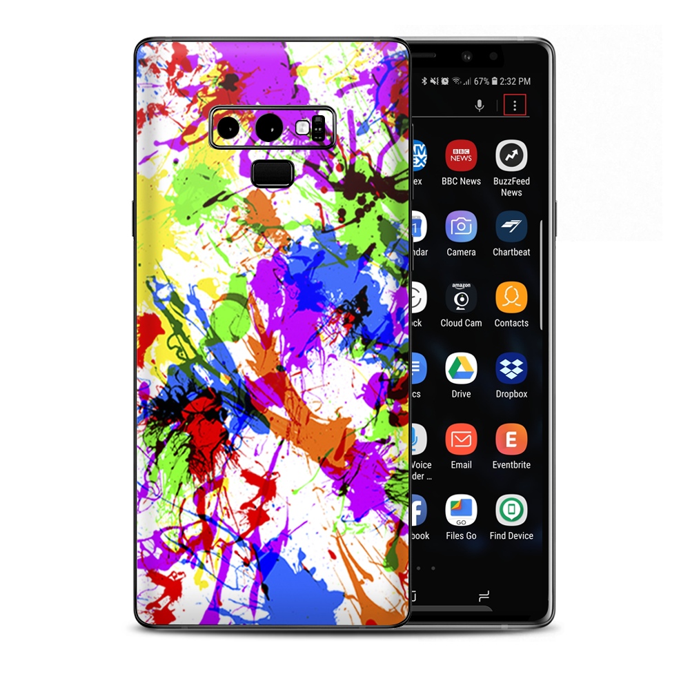 Paint Splatter Samsung Galaxy Note 9 Skin