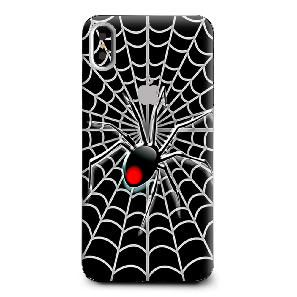 Black Widow Spider Web Apple iPhone XS Max Skin