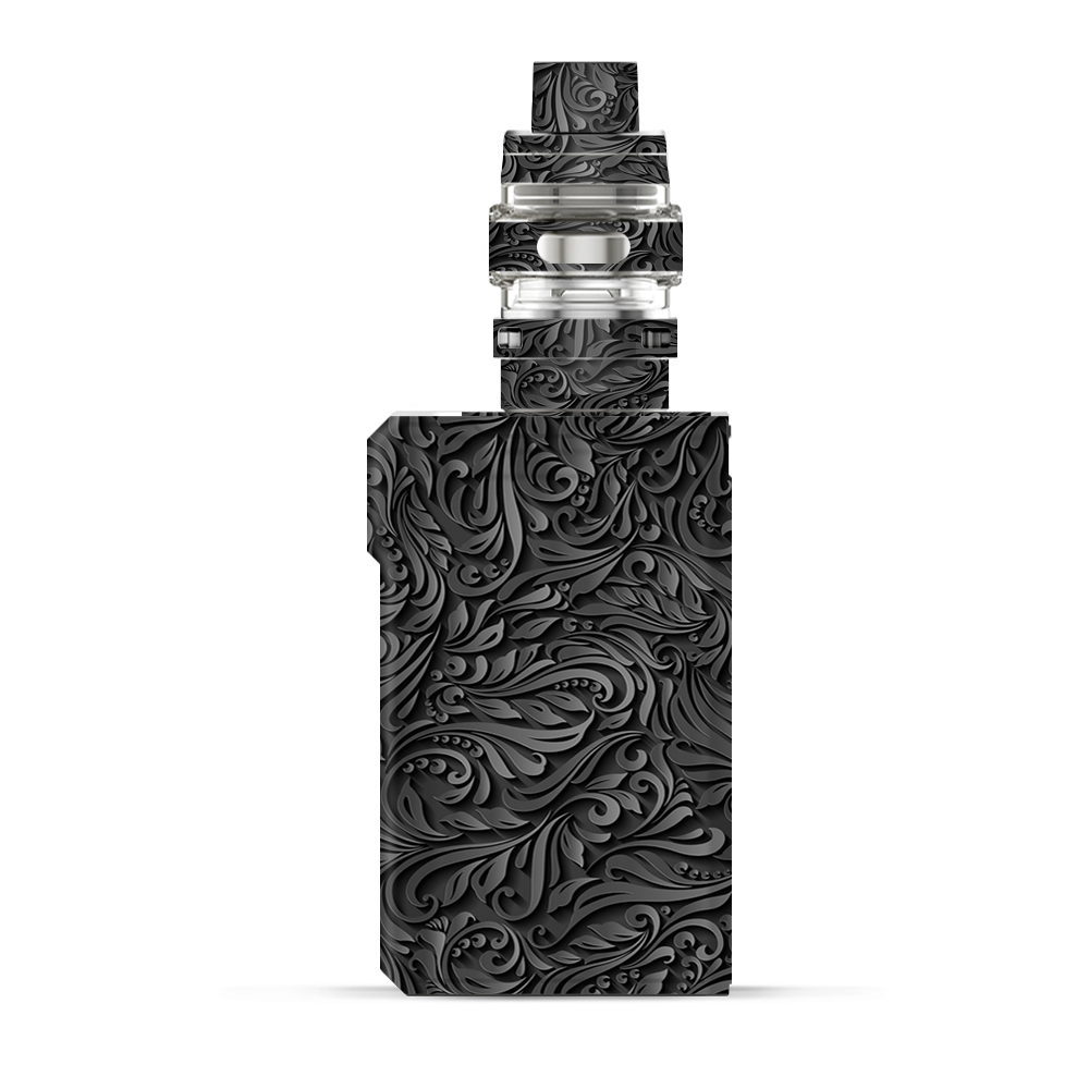 Black Flowers Floral Pattern