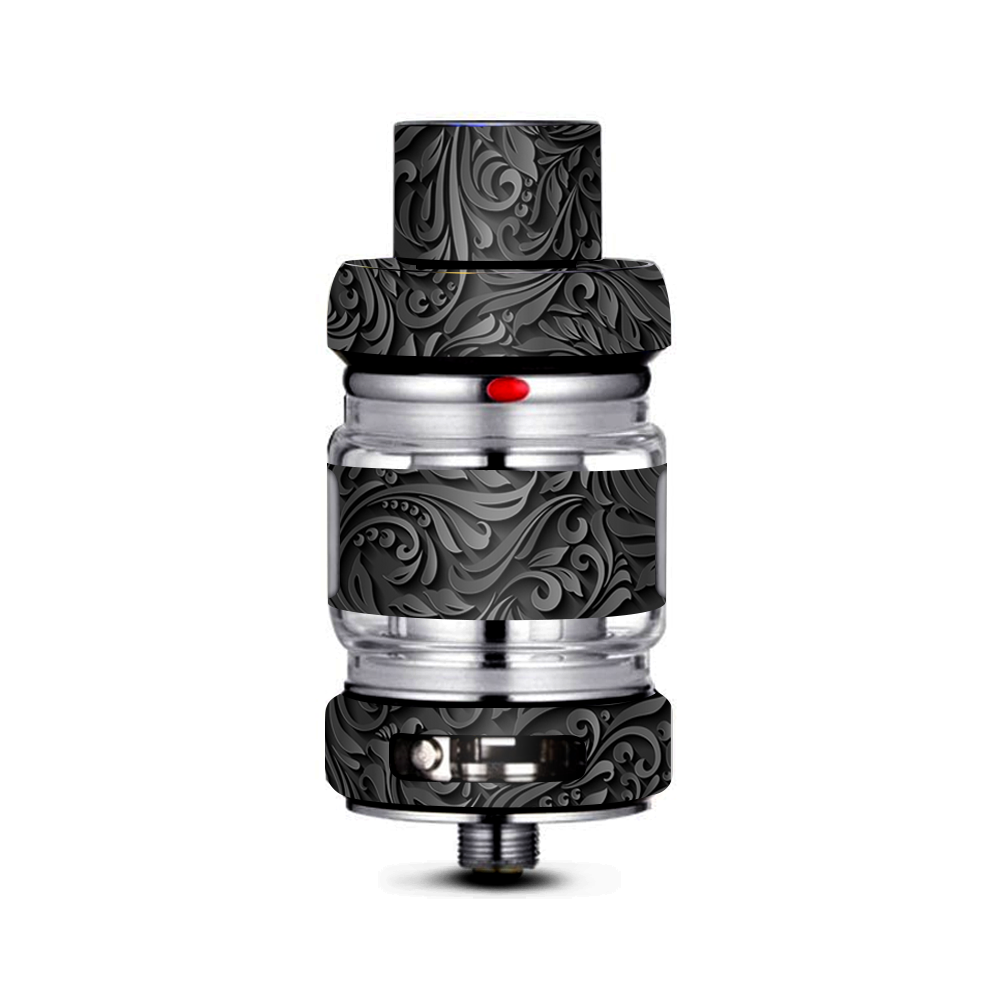  Black Flowers Floral Pattern Freemax Mesh Pro Tank Skin
