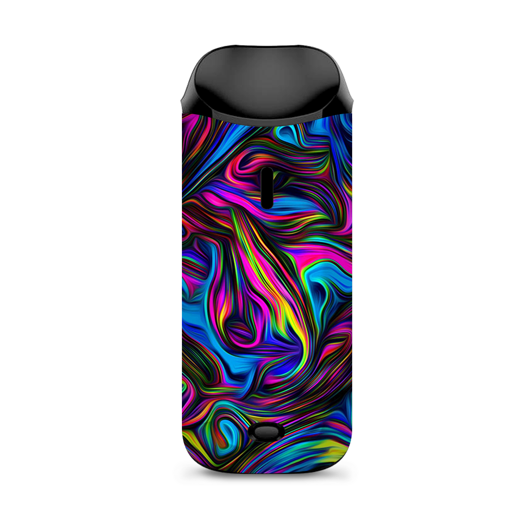  Neon Color Swirl Glass Vaporesso Nexus AIO Kit Skin