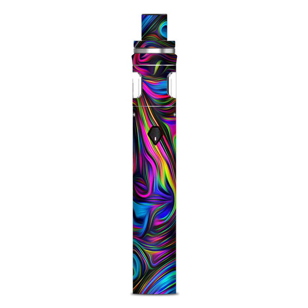  Neon Color Swirl Glass Smok Nord AIO 19 Skin