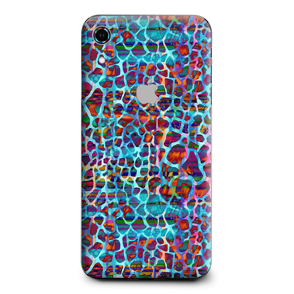 Colorful Leopard Print Apple iPhone XR Skin