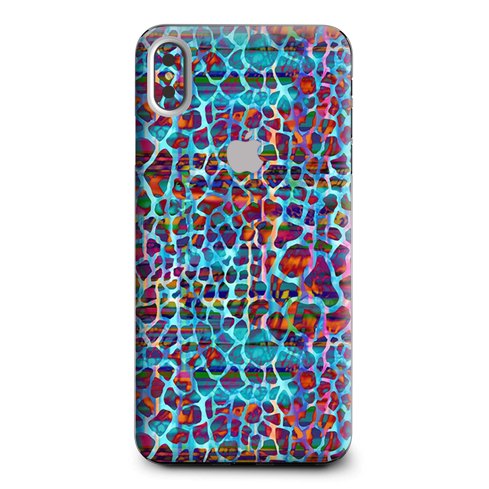 Colorful Leopard Print Apple iPhone XS Max Skin