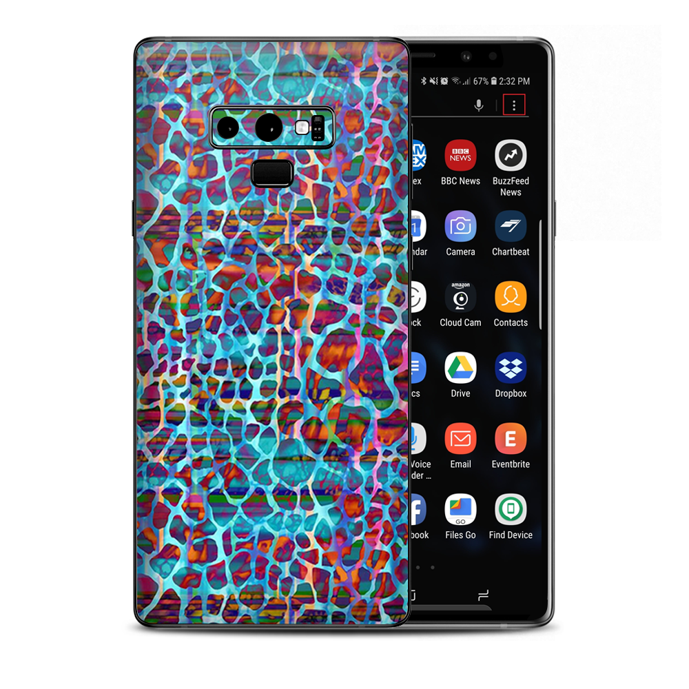 Colorful Leopard Print Samsung Galaxy Note 9 Skin